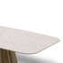 Обеденный стол отделка столешница мрамор Croatia beige, основание из фигурного композитного материала в цвете W2502 от FRATELLI BARRI, FB.DT.LO.72, 3-я фотография мини